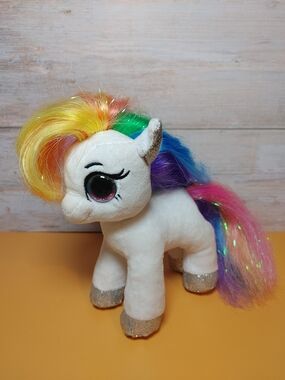(3/$20) Ty 2019 Starr Rainbow Pony Beanie Boos Plush